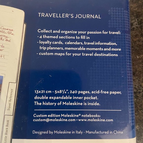 Moleskine 2018 Grand World Voyage Traveler's Journal-Notebook- 240 Pages-New - Picture 4 of 7